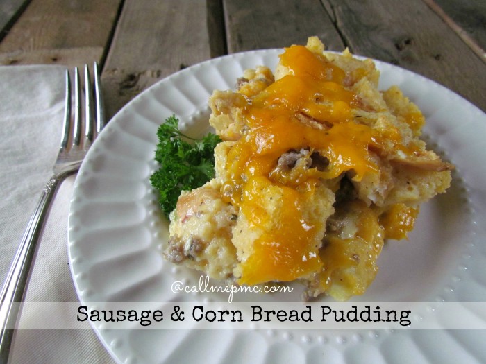 Sausage & Corn Bread Pudding #Southern #classic #sausage #corn #breadpudding