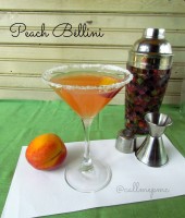 Peach Bellini Martini