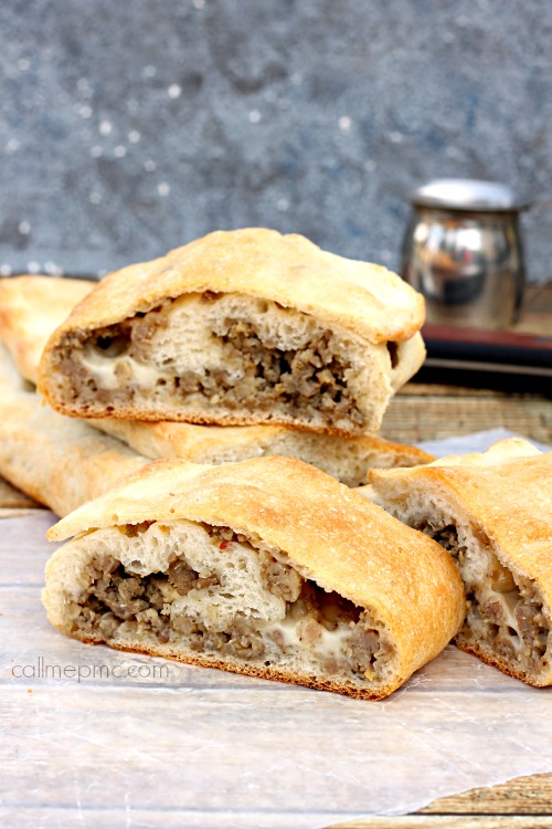 Sausage Roll Breakfast on a table.