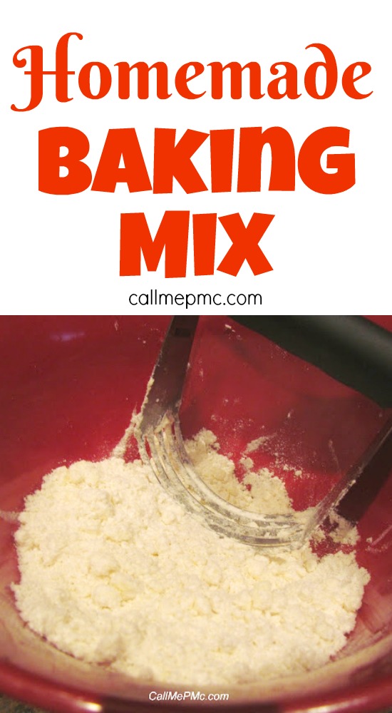 Did you know that you can make your own Homemade Baking Mix? Using common pantry ingredients, you can mix up a batch of this Homemade Baking Mix