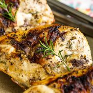 GRILLED ROSEMARY LEMON CHICKEN BREASTS
