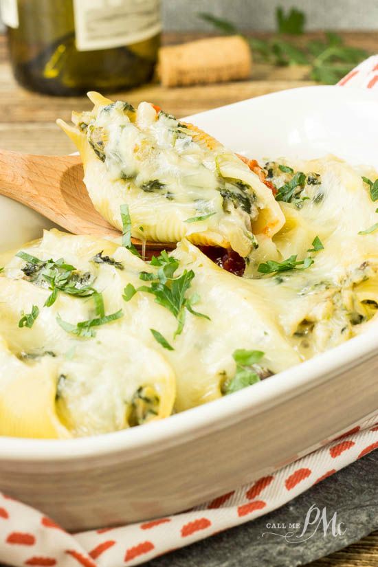 Spinach and Cheese Stuffed Pasta recipe Spinach and Cheese Stuffed Pasta recipe