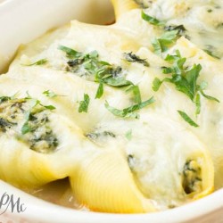 Spinach and Cheese Stuffed Pasta