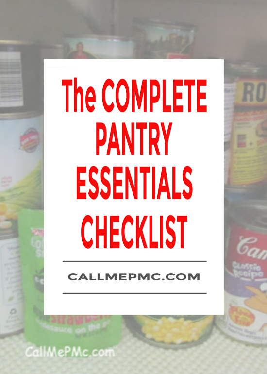 The Complete Pantry Essentials Checklist