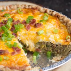 Bacon and Sausage Quiche