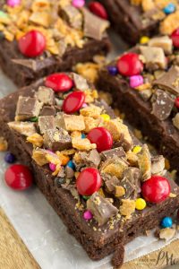 Candy Topped Brownies