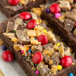 Candy Topped Brownies