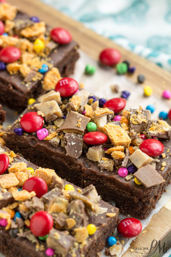 candy topped brownies