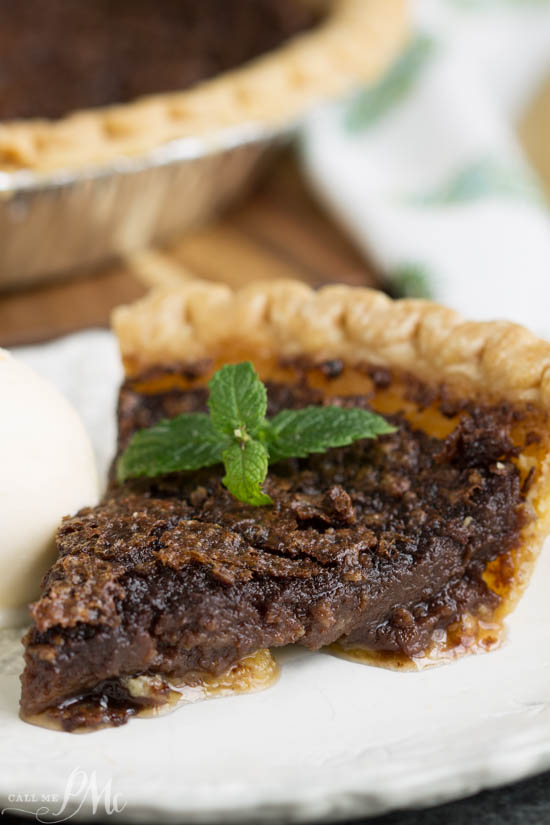 Chocolate Chess Pie recipe is a rich, fudgy Southern dessert recipe made of the most basic ingredients. Always a crowd pleaser, this Chocolate Chess Pie has the tastes and texture of an undercooked brownie.