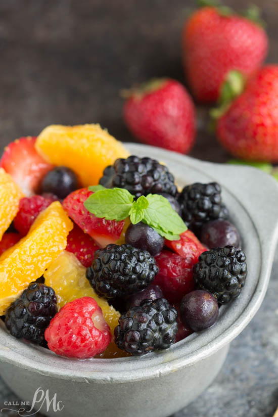 Favorite Fruit Salad, the combination of fruit and honey make this recipe phenomenal! It's a simple and perfect side for any season and any entree!