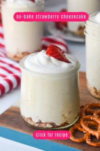 No Cook Strawberry Cheesecake
