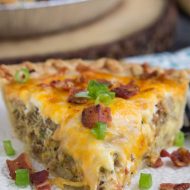 BACON AND SAUSAGE QUICHE