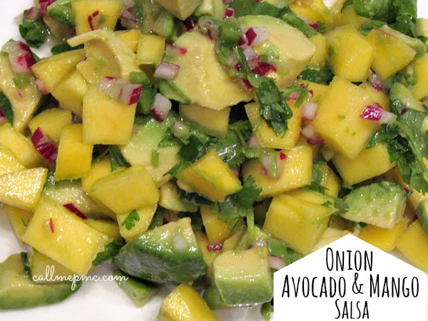 Red Onion, Avocado, and Mango Salsa is a tasty salsa recipe. It's super easy to make, very flavorful, and extremely versatile.