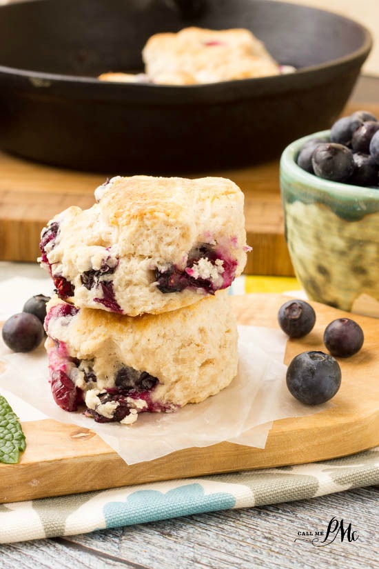 Blueberry Biscuits Homemade biscuits are spiked with fresh, sweet blueberries in this crowd-pleasing recipe. bread with fruit.