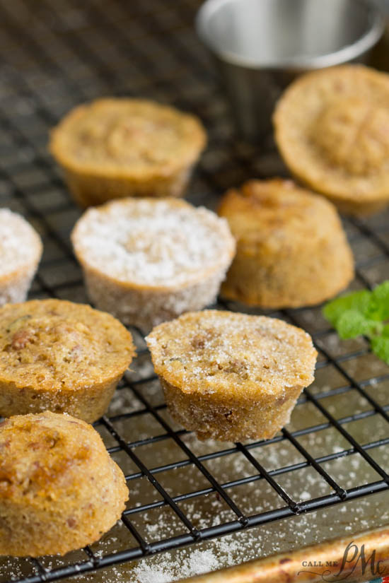 Baked. Breakfast. Praline Muffins are decadent bites of buttery pecan-filled muffins. Soft and moist, this muffin recipe is quick and easy to make. It's a nice treat any day for breakfast or snack. Breakfast treats cooling on a wire rack.