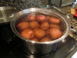 potatoes cooking