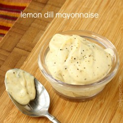 lemon dill mayonnaise easy recipe via callmepmc.com