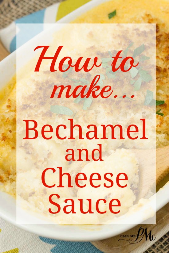 Béchamel sauce is known as white sauce, is made from a white roux and milk. It is a mother sauce of French cuisine which simply means it's the base sauce for other sauces. It is the perfect sauce for mac and cheese.