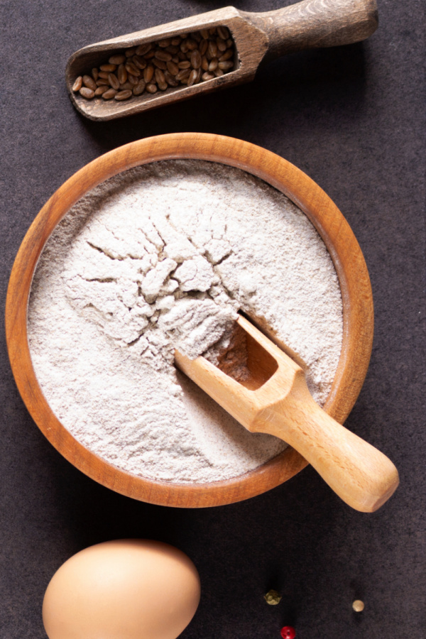 Bowl of self-rising flour