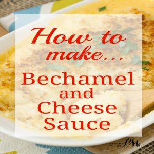 Bechamel Sauce & Cheese Sauce