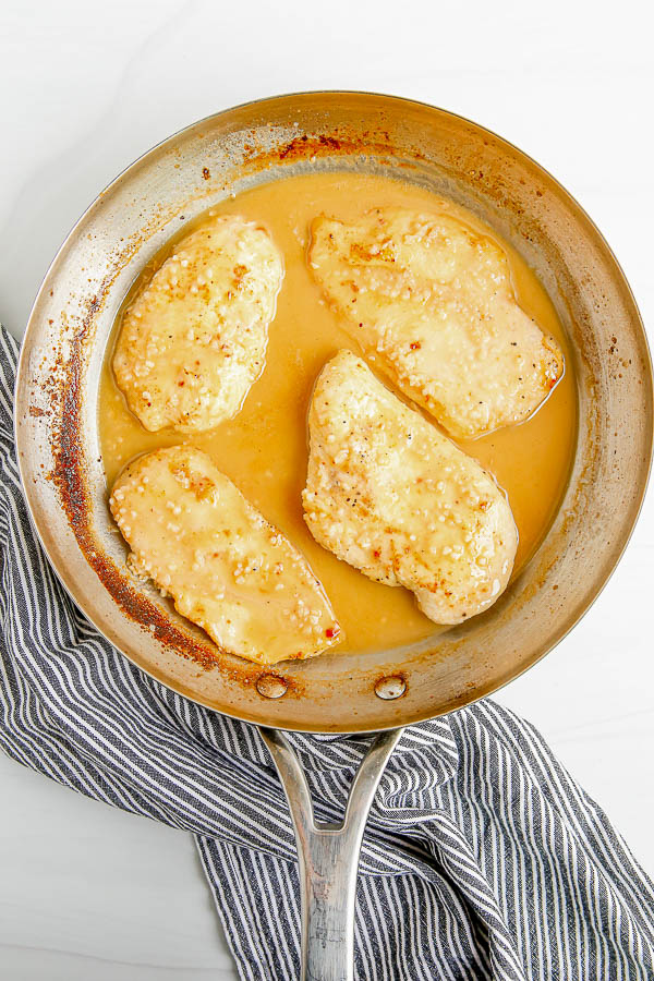 chicken in saucepan chicken in saucepan