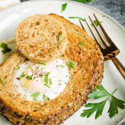 Egg in a Hole Grilled Cheese