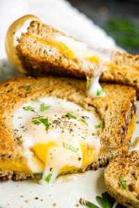 Egg in a Hole Grilled Cheese