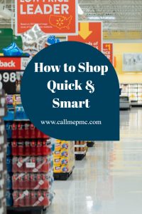 Time Management ~ Navigating the Grocery Store