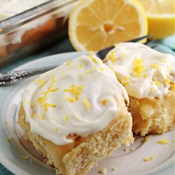 These ooey and gooey Lemon Sweet Rolls Recipe has a bright lemony citrus flavor throughout and a delightful gooey lemon cream cheese icing!