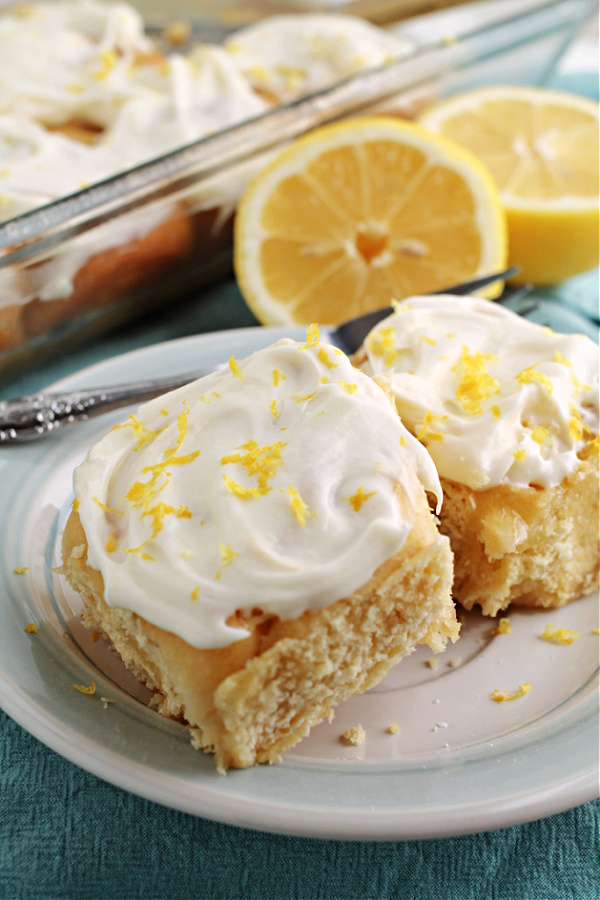 These ooey and gooey Lemon Sweet Rolls Recipe has a bright lemony citrus flavor throughout and a delightful gooey lemon cream cheese icing!