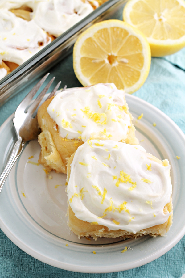 These ooey and gooey Lemon Sweet Rolls Recipe has a bright lemony citrus flavor throughout and a delightful gooey lemon cream cheese icing!