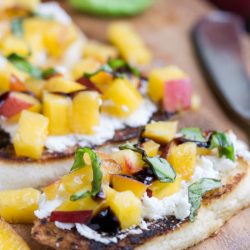 Peach Bruschetta