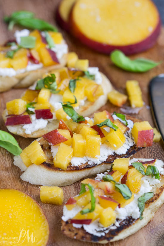  Peach Bruschetta 