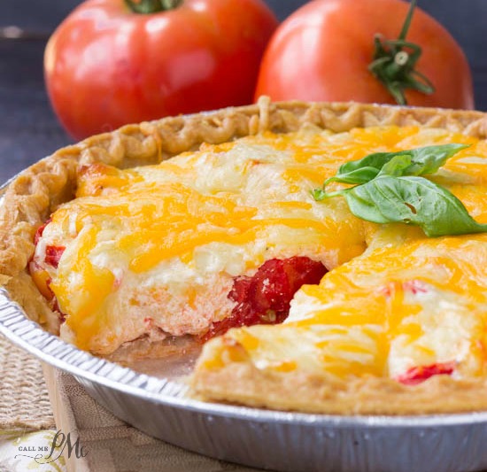 Make the most of those fresh tomatoes with a savory Traditional Southern Tomato Pie. It's full of flavor from two cheeses, fresh sun ripened tomatoes and a buttery pie crust.
