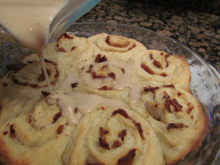 Bacon Breakfast Rolls with Maple Glaze Bacon Breakfast Rolls with Maple Glaze