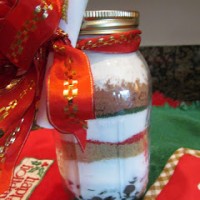 Sand Art Brownies in a Jar