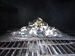 smoker with charcoal