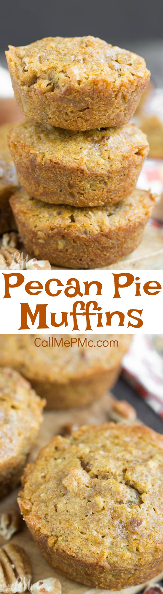 recipe. pecans. PECAN PIE MUFFINS have that amazing pecan pie flavor, but in a chewy little muffin. They're great for breakfast, snacking, and even dessert!! Delicious Pecan Pie Muffins