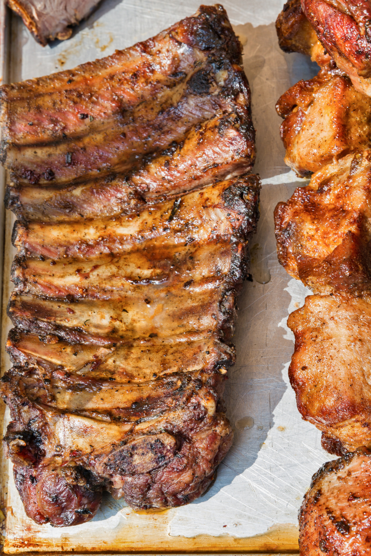 slab of baby back ribs