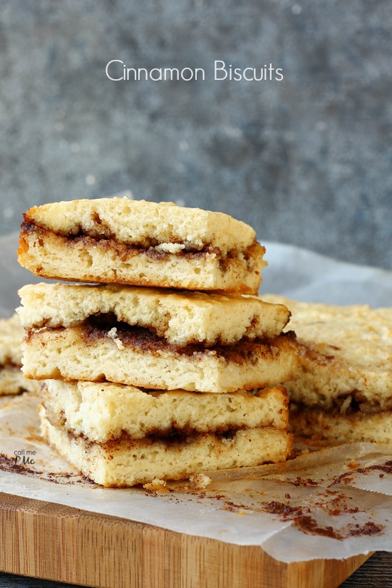 Homemade Cinnamon Biscuits buttery and soft biscuit recipe is filled with cinnamon roll filling stack of sweet breakfast biscuits.
