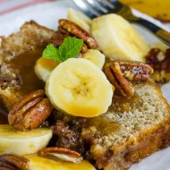 PEANUT BUTTER BREAD BANANAS FOSTER
