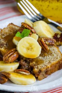 PEANUT BUTTER BREAD BANANAS FOSTER