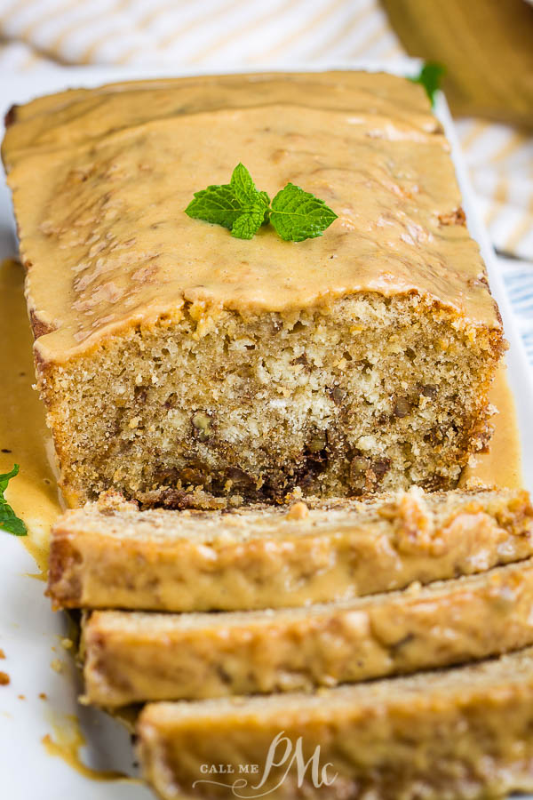 peanut butter bread with slices cut Peanut Butter Bread
