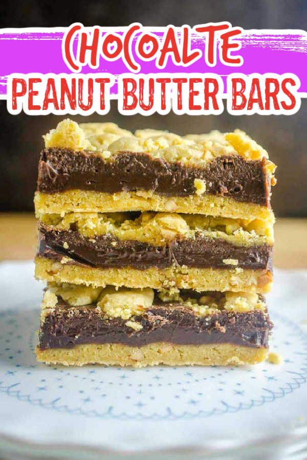 Chocolate Peanut Butter Oatmeal Bars.