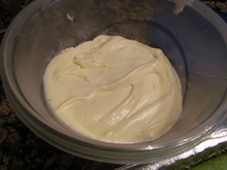 bowl of frosting