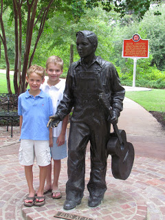 statue of young Elvis Presley 