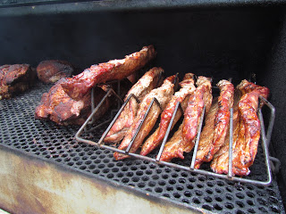 standing ribs almost cooked