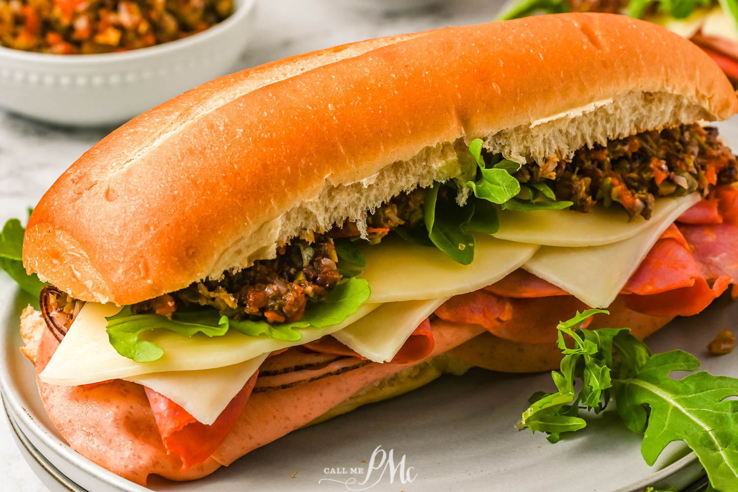 Classic New Orleans Muffuletta Sandwich 