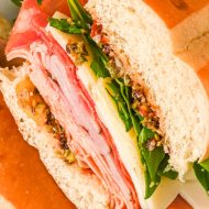 Classic New Orleans Muffuletta Sandwich