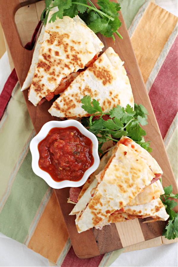 Chorizo Shrimp Quesadilla
